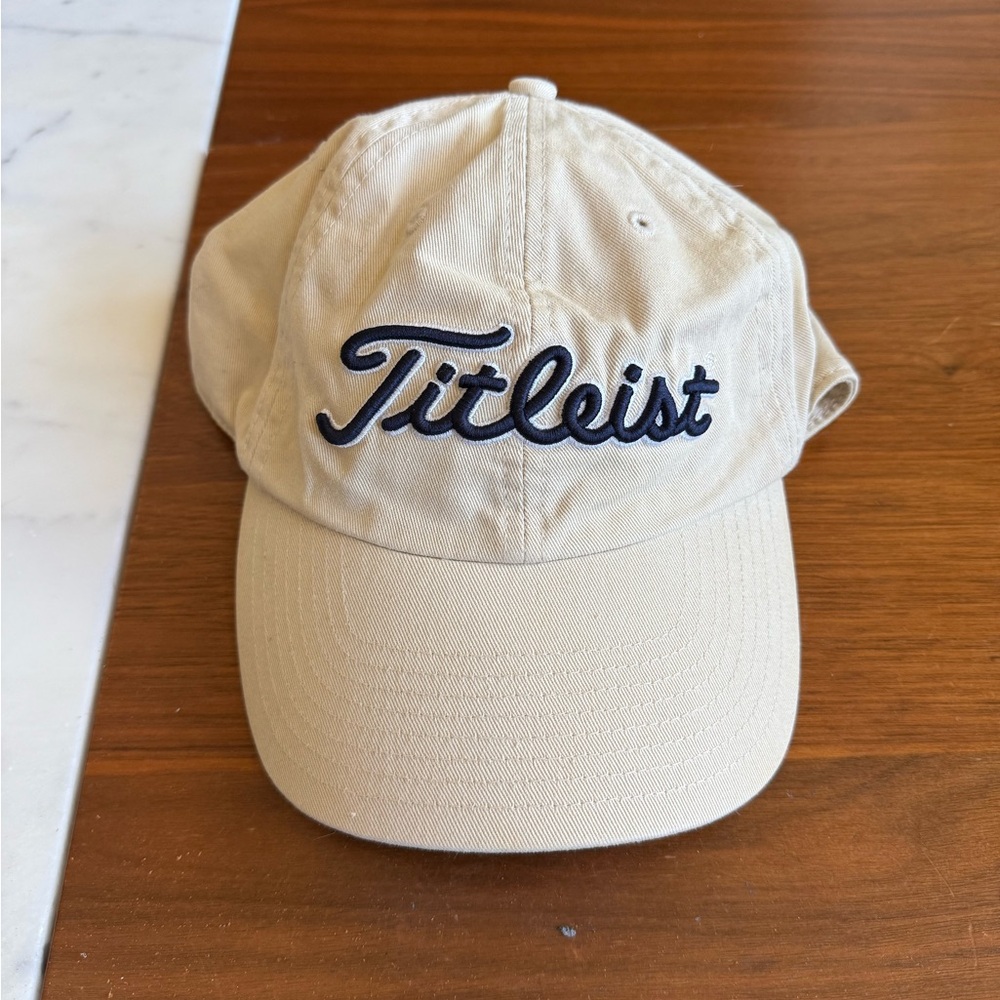 Titleist Beige Golf Hat with Black Logo - Picture 2 of 6